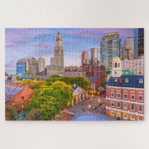 Boston City Gebäude Massachusetts USA Puzzle