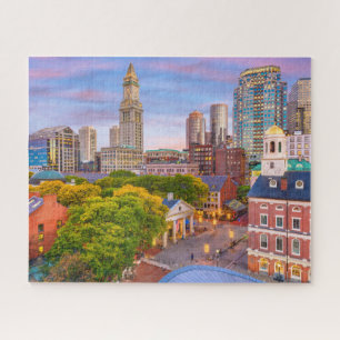 Boston City Gebäude Massachusetts USA Puzzle