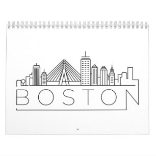 Boston City Skyline, Boston Ma Kalender
