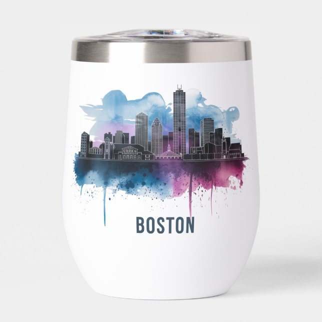 Boston City Skyline, Boston Ma Skyline (Vorderseite)