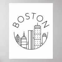 Boston City Skyline, Boston ma skyline