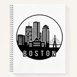 Boston City Skyline Notizbuch