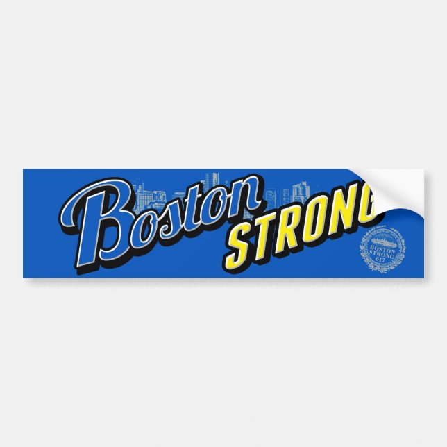 Boston City Strong Display Autoaufkleber (Vorne)
