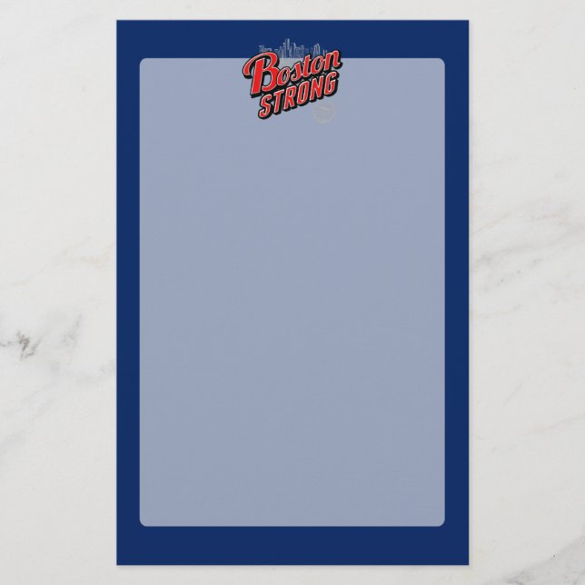Boston City Strong Erinnerungen Briefpapier (Vorderseite)