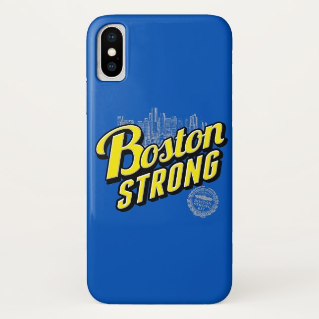 Boston City Strong Erinnerungen Decor iPhone Case (Rückseite)
