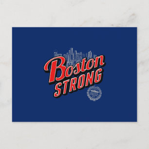Boston City Strong Erinnerungen Postkarte