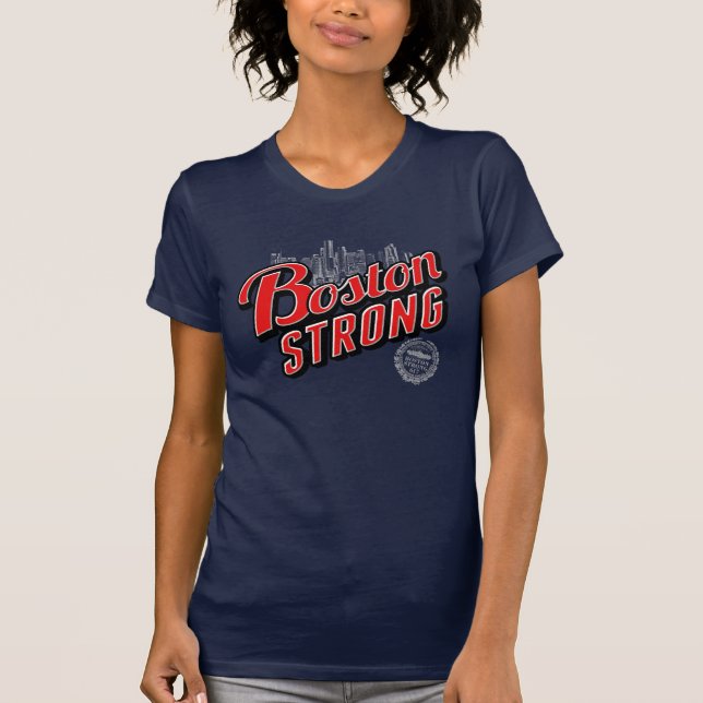 Boston City Strong Erinnerungen T-Shirt (Vorderseite)