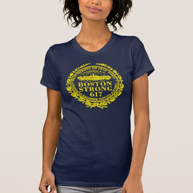 Boston City Strong Erinnerungen T-Shirt (Vorderseite)