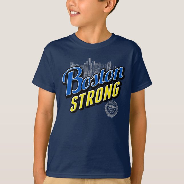Boston City Strong Erinnerungen T-Shirt (Vorderseite)