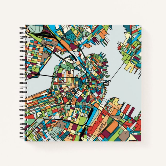 Boston City USA Notizbuch (Vorderseite)