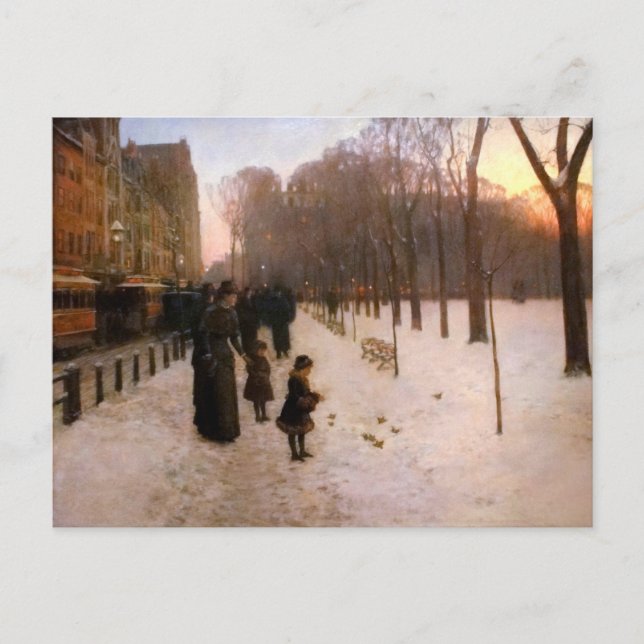 Boston Common in Twilight Postkarte (Vorderseite)