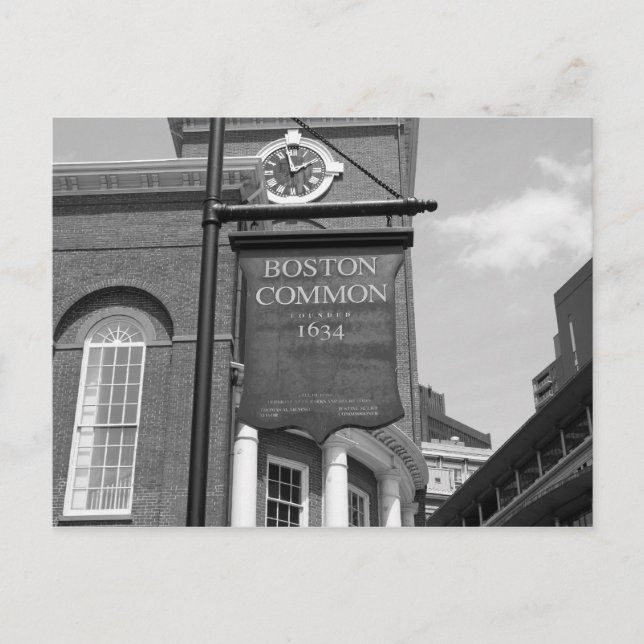 Boston Common Postcard Postkarte (Vorderseite)