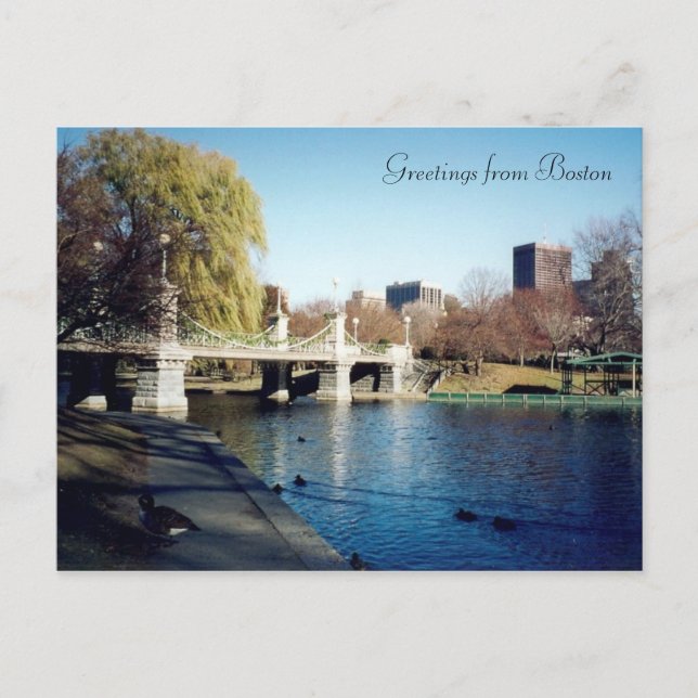 Boston Common Postkarte (Vorderseite)