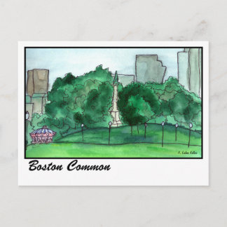 Boston Common Postkarte