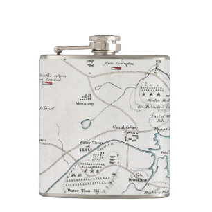 BOSTON-CONCORD KARTE, 1775 FLACHMANN