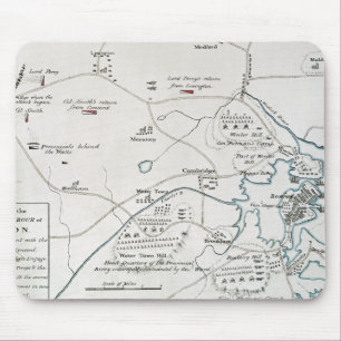 BOSTON-CONCORD KARTE, 1775 MOUSEPAD
