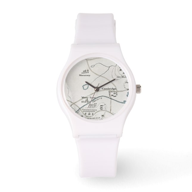 BOSTON-CONCORD MAP, 1775 ARMBANDUHR (Vorderseite)