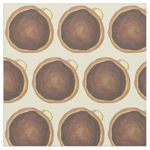 Boston Cream Donut Doughnut Donuts Fabric Stoff