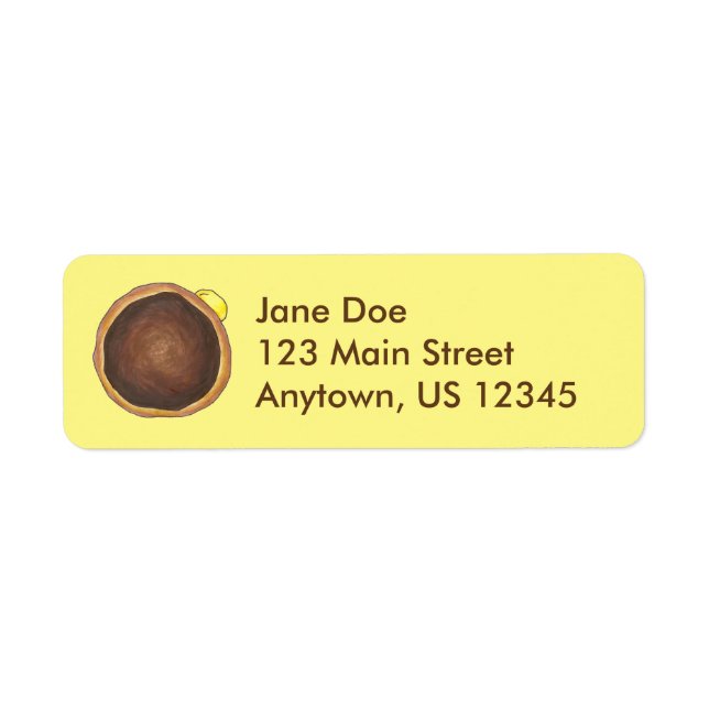 Boston Cream Donut Doughnut Labels (Vorne)