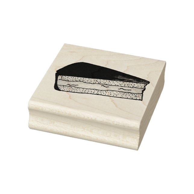 Boston Cream Pie Slice Baking Dessert Feinschmecke Gummistempel (Stempel)