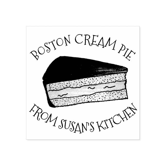 Boston Cream Pie von der Küche von Gummistempel (Prägung)