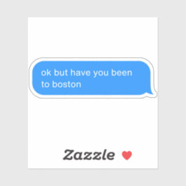 Boston Decal, Funny Travel Merch, stilvoller Minim Aufkleber