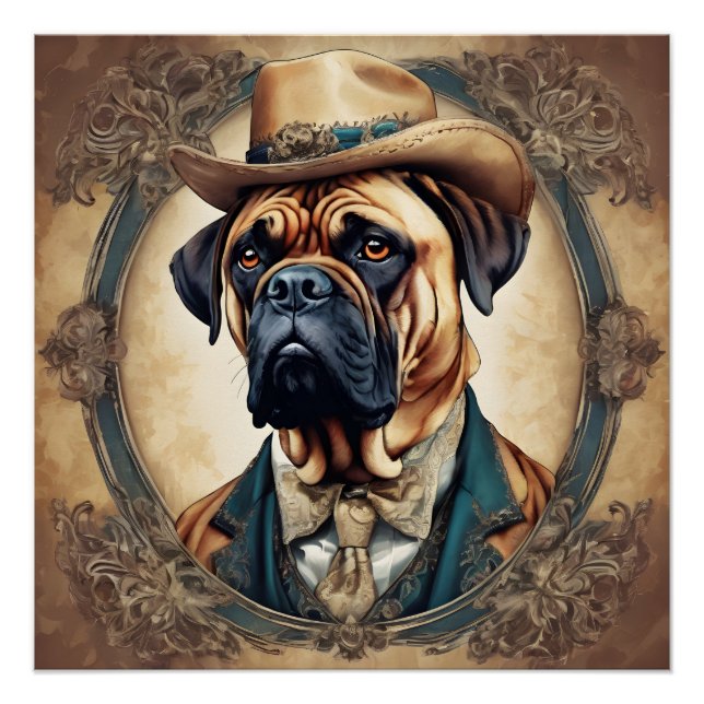 Boston, der Bullmastiff Poster (Vorderseite)
