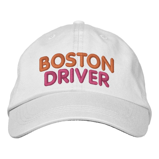 Boston Driver Embroidered Hat Bestickte Baseballkappe (Vorderseite)