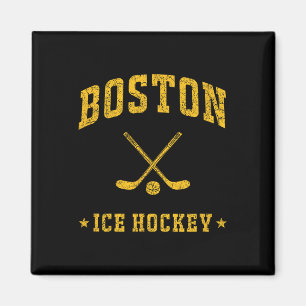 Boston Eishockey Vintage Gameday Retro Hockey Lieb Magnet