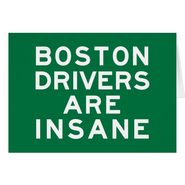 Boston-Fahrer sind verrückt (Vorderseite (Horizontal))