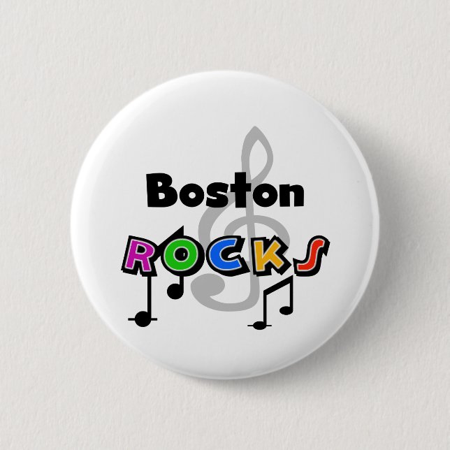 Boston-Felsen Button (Vorderseite)