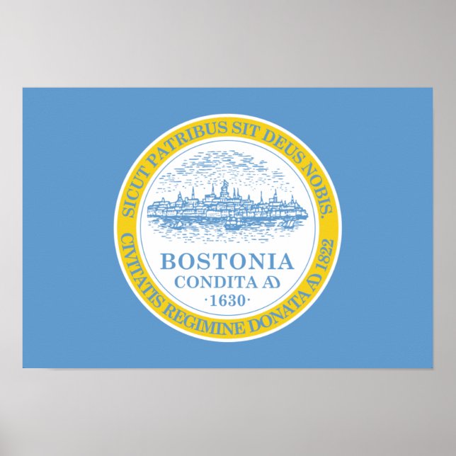Boston Flag Poster (Vorne)