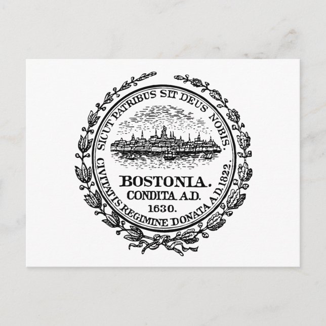 Boston Flag Postkarte (Vorderseite)