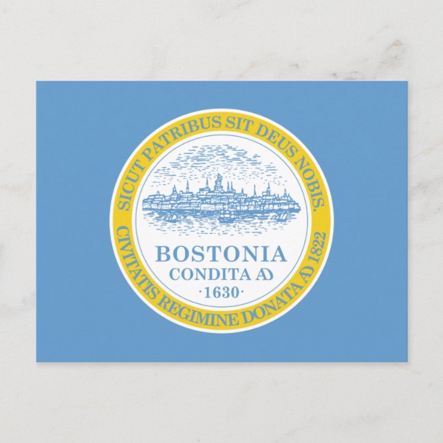 Boston Flag Postkarte (Vorderseite)