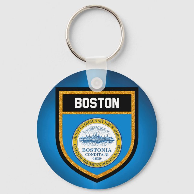Boston Flag Schlüsselanhänger (Vorderseite)