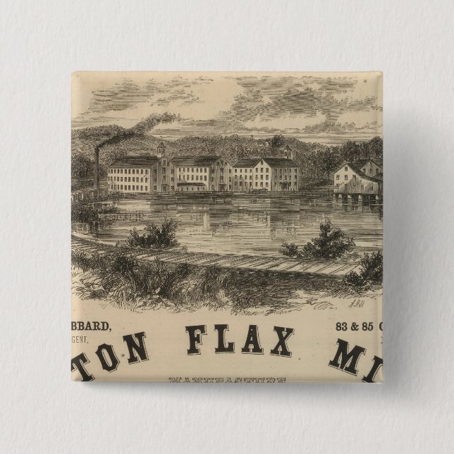 Boston Flax Mills Button (Vorderseite)