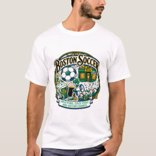 Boston Fußball Irische Pubs Kalter Stout Sprechchö T-Shirt
