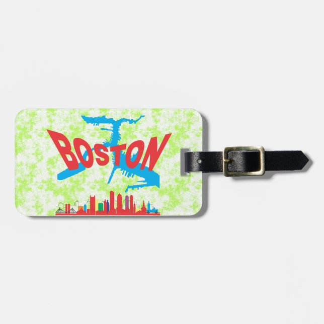 Boston Gepäckanhänger (Vorderseite horizontal)