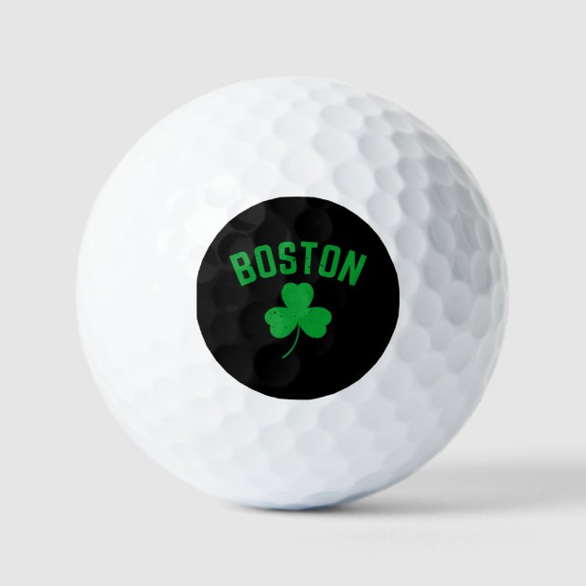 Boston Green Lucky Kleeblatt Golfball (Vorderseite)