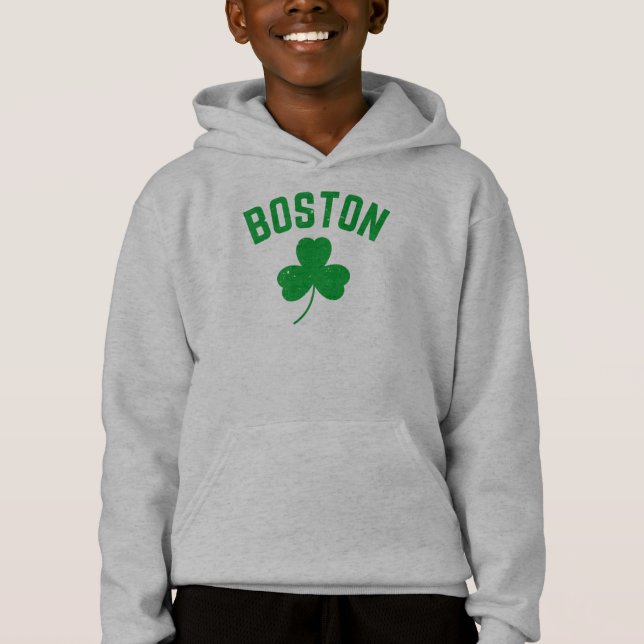 Boston Green Lucky Kleeblatt Hoodie (Vorderseite)