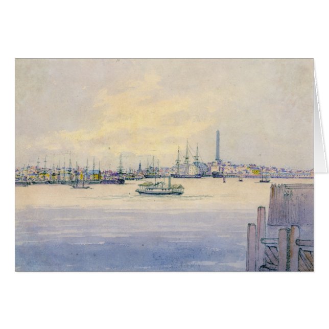 Boston-Hafen 1846 (Vorderseite (Horizontal))