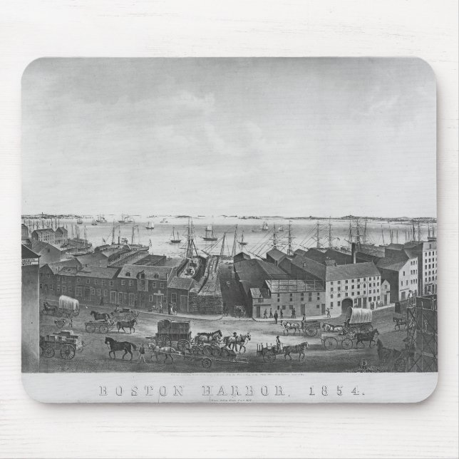 Boston-Hafen, 1854 Mousepad (Vorne)