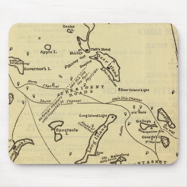 Boston Hafen 2 Mousepad (Vorne)