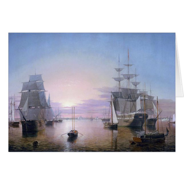 Boston Harbor 1850 (Vorderseite (Horizontal))