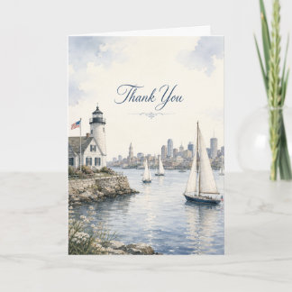 Boston Harbor Dankeschön-Segelboote Karte