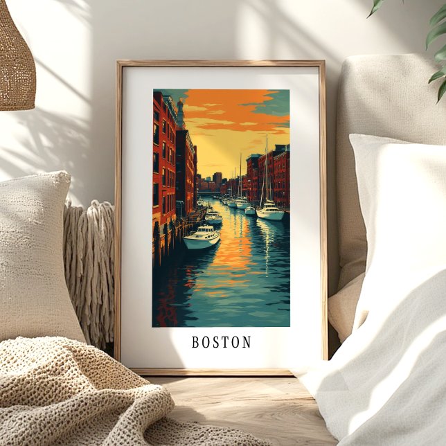 Boston Harbor Sunset Poster (Von Creator hochgeladen)