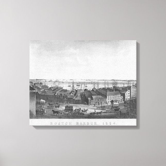 Boston Harbour, 1854 Leinwanddruck (Vorderseite)