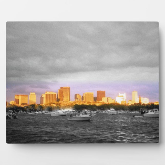 Boston Harbour Fotoplatte (Vorderseite)