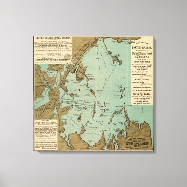 Boston Harbour Leinwanddruck (Vorderseite)