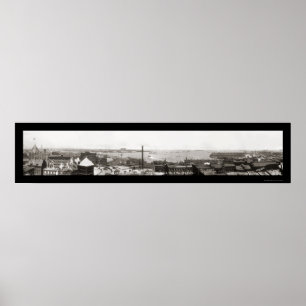 Boston Harbour, MA Foto 1912 Poster